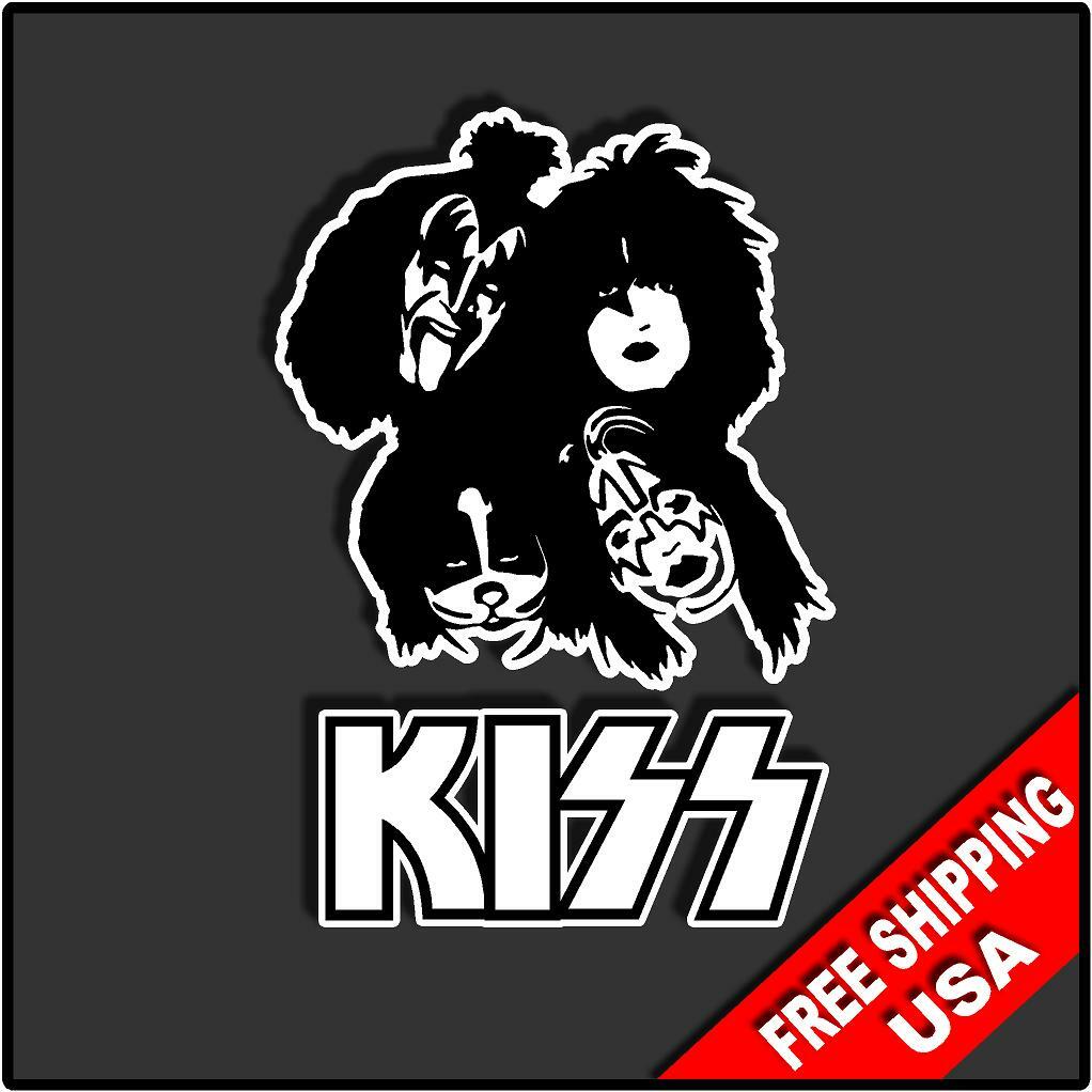 Kiss Rock Bands Logo Decal Sticker Heavy Metal Rock Band Rock 80’s Various