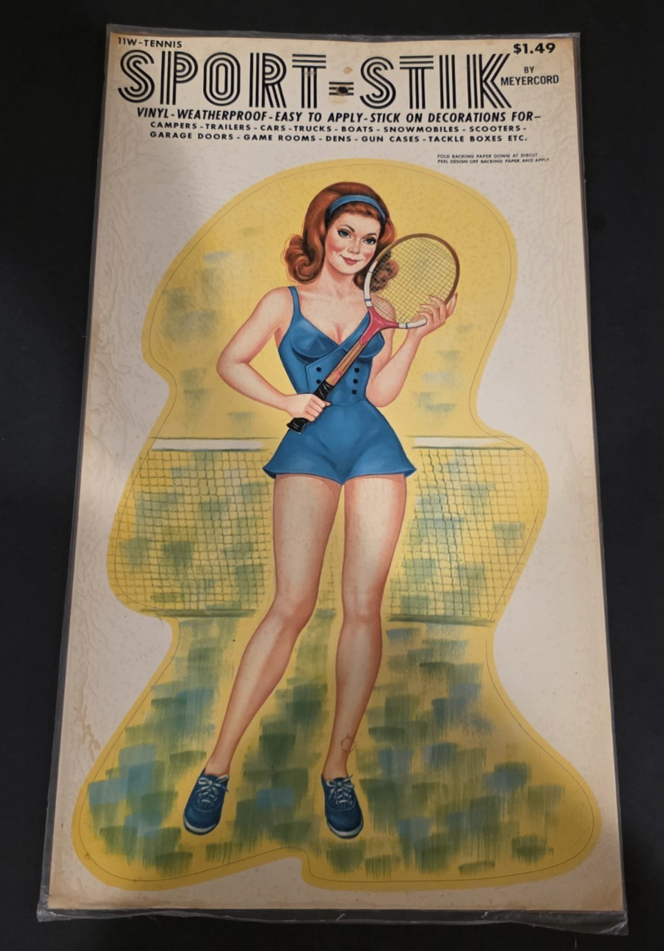 1960’s-70’s SPORT STIK Original Vinyl Sticker-Decal-UNUSED-Great Display-NOS