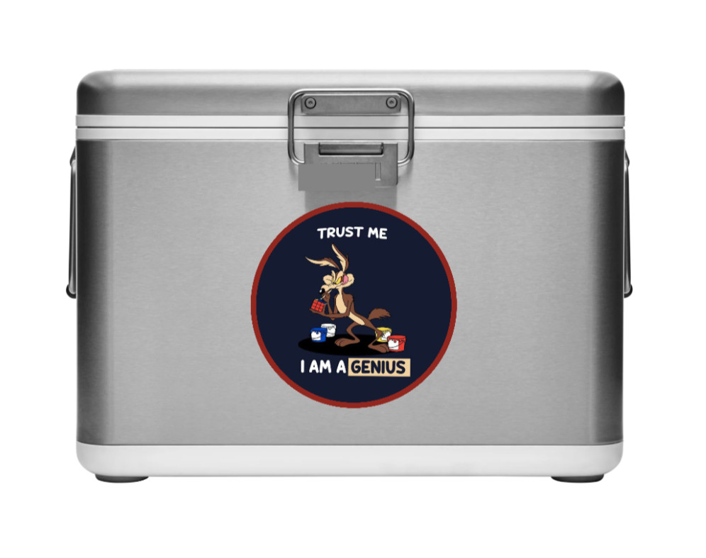 Wile E (Trust Me) – 4″ Handmade Vinyl Decal Vehicle Laptop Cooler Tumbler 26