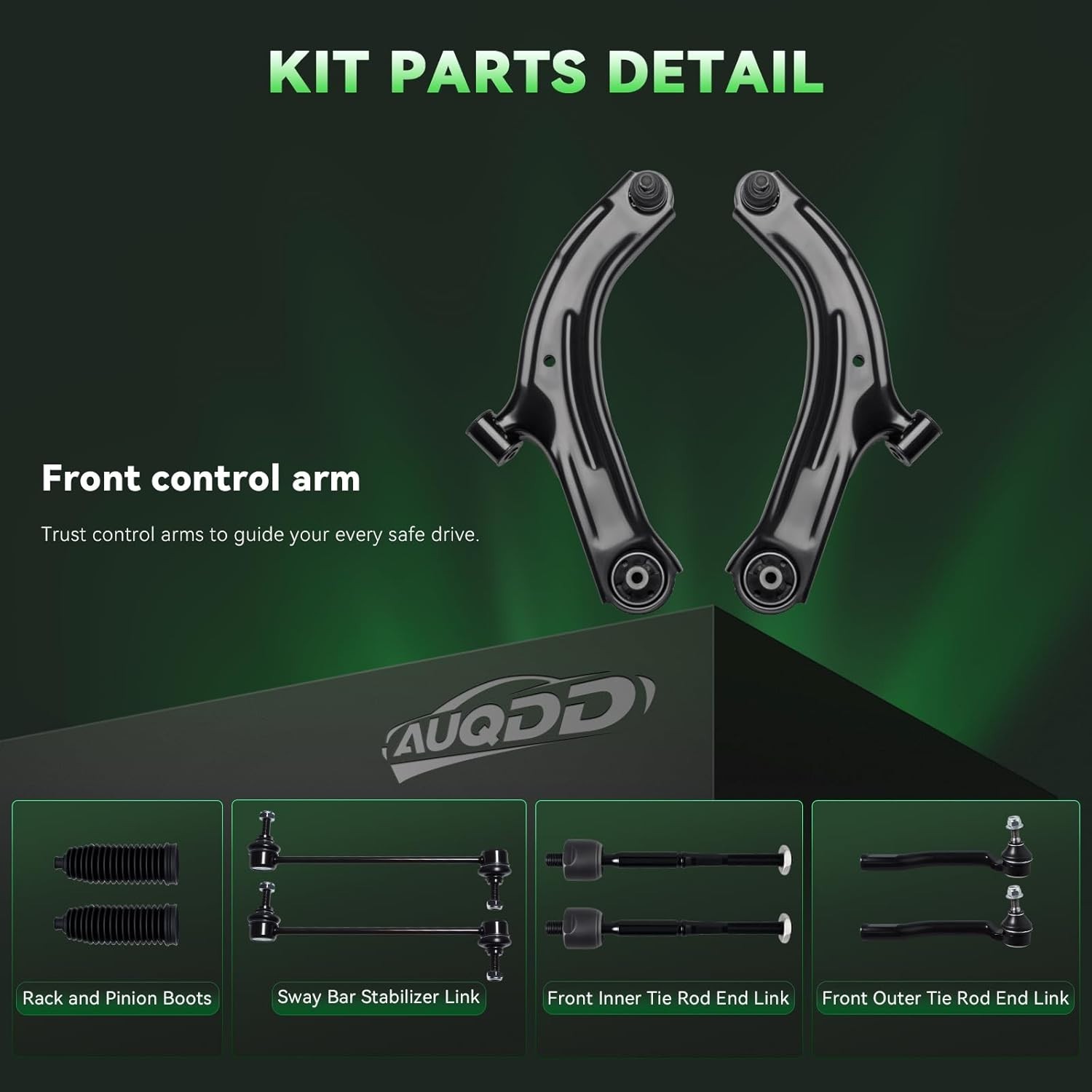 Lower Arm Front End Suspension Kit for 2007-2011 Nissan Versa 2009-2014 Cube