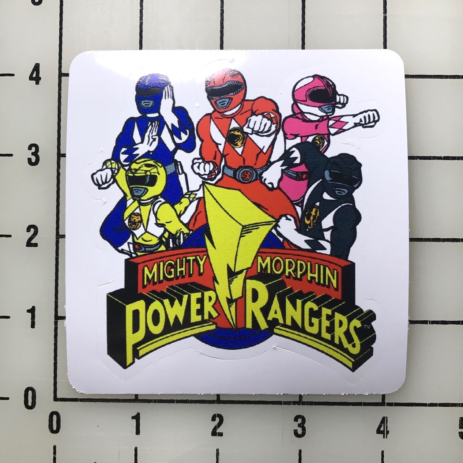 Power Rangers 4″ Wide Vinyl Decal Sticker BOGO