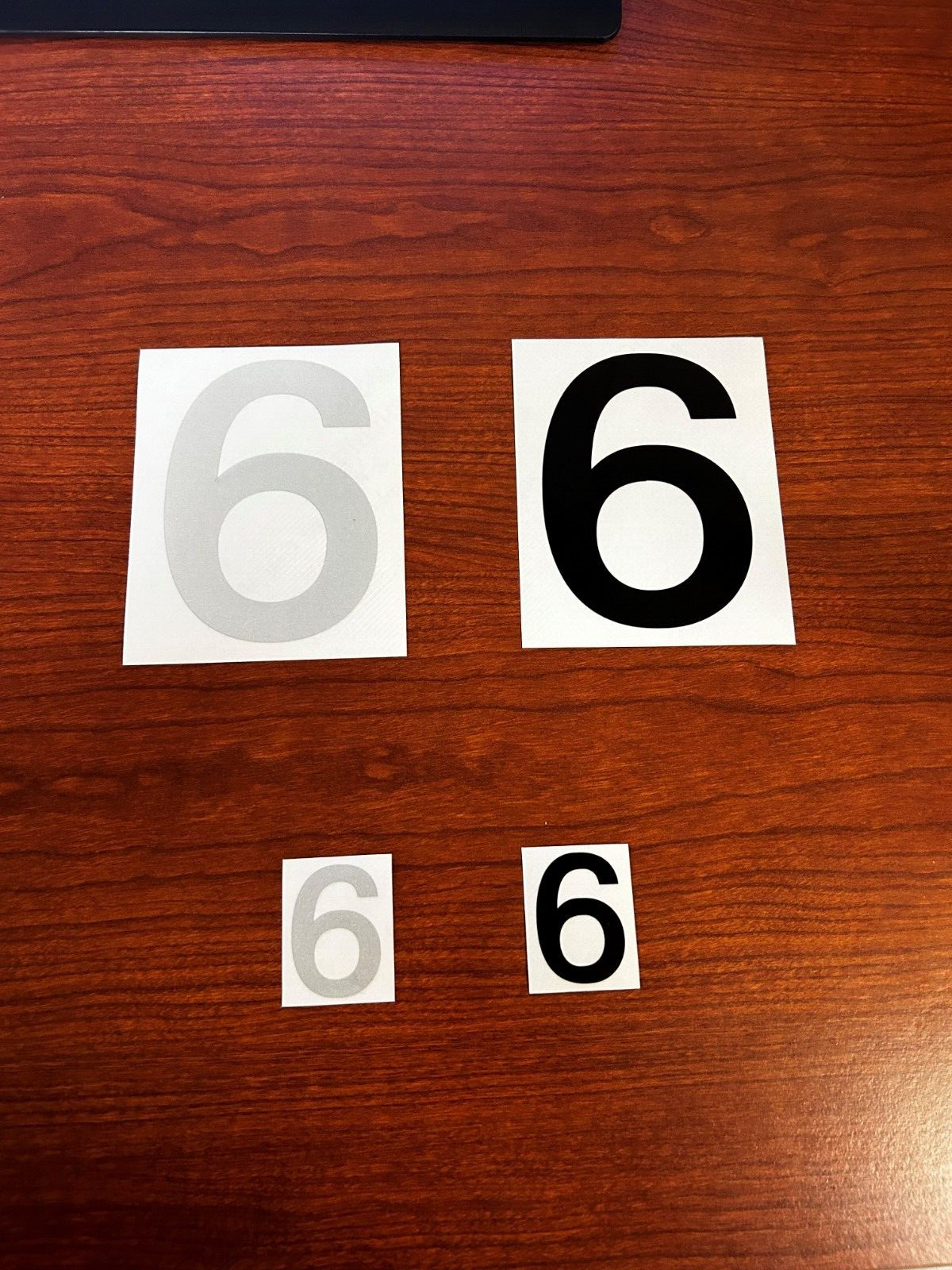 3M Reflective Numbers – 1.5″ and 4″ Sizes – Black and White Variations
