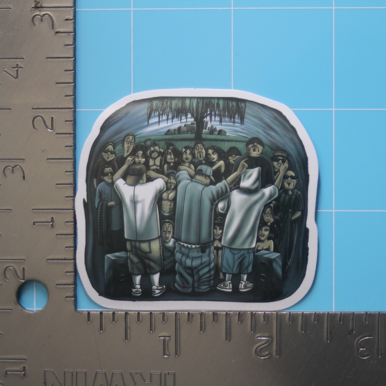 Homies Sticker (DROOPY, PELON, BIG LOCO) Chicano Gangster Lowrider, Gloss Decal