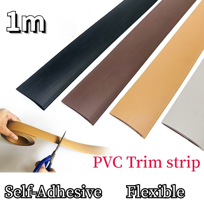 Self Adhesive Floor Board Edge Seal Line Threshold Strip Tile Tape Flat Door PVC
