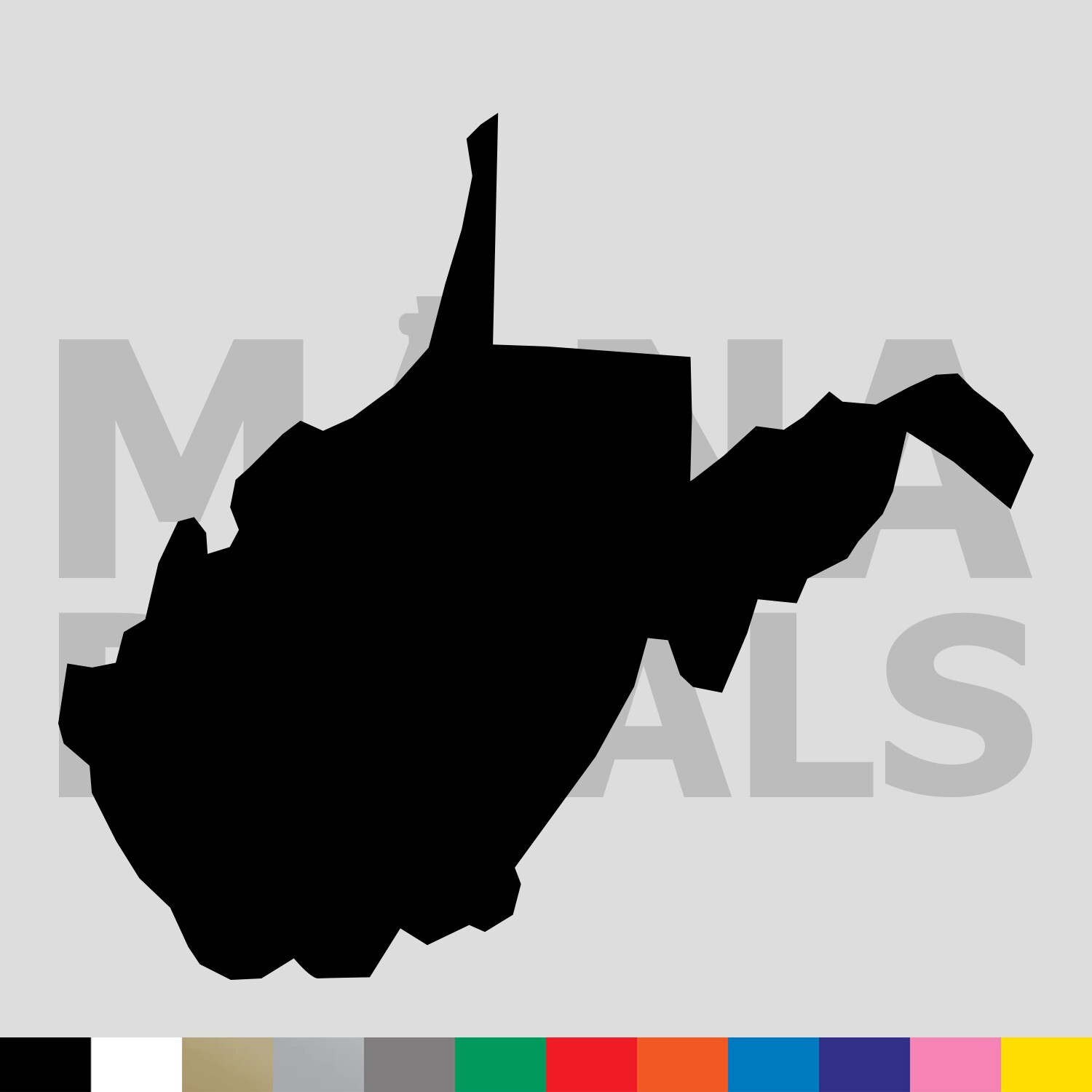 West Virginia Vinyl Die Cut Decal Sticker – WV State Outline