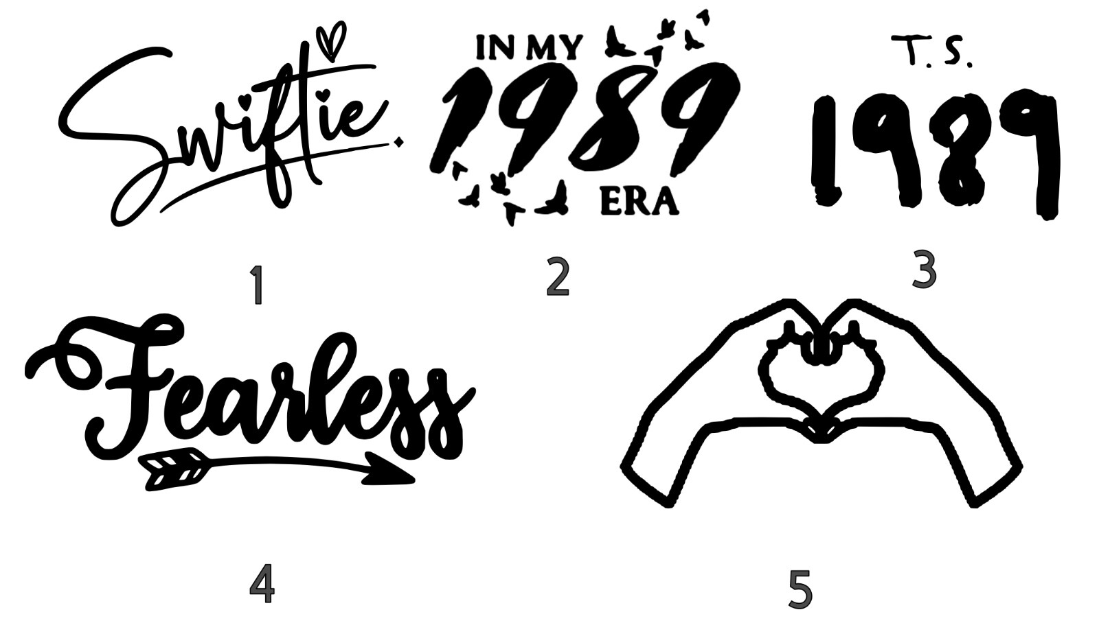 Swiftie Vinyl Decal (read description)