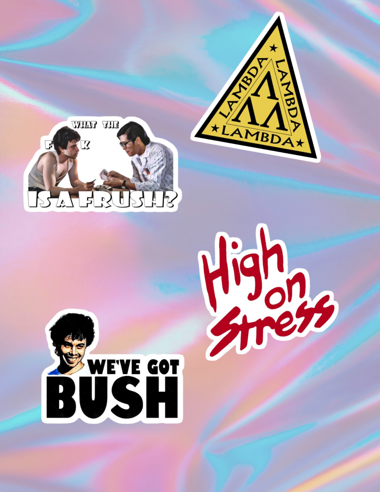 Revenge Of The Nerds 80’s Movie 4pc Sticker Pack