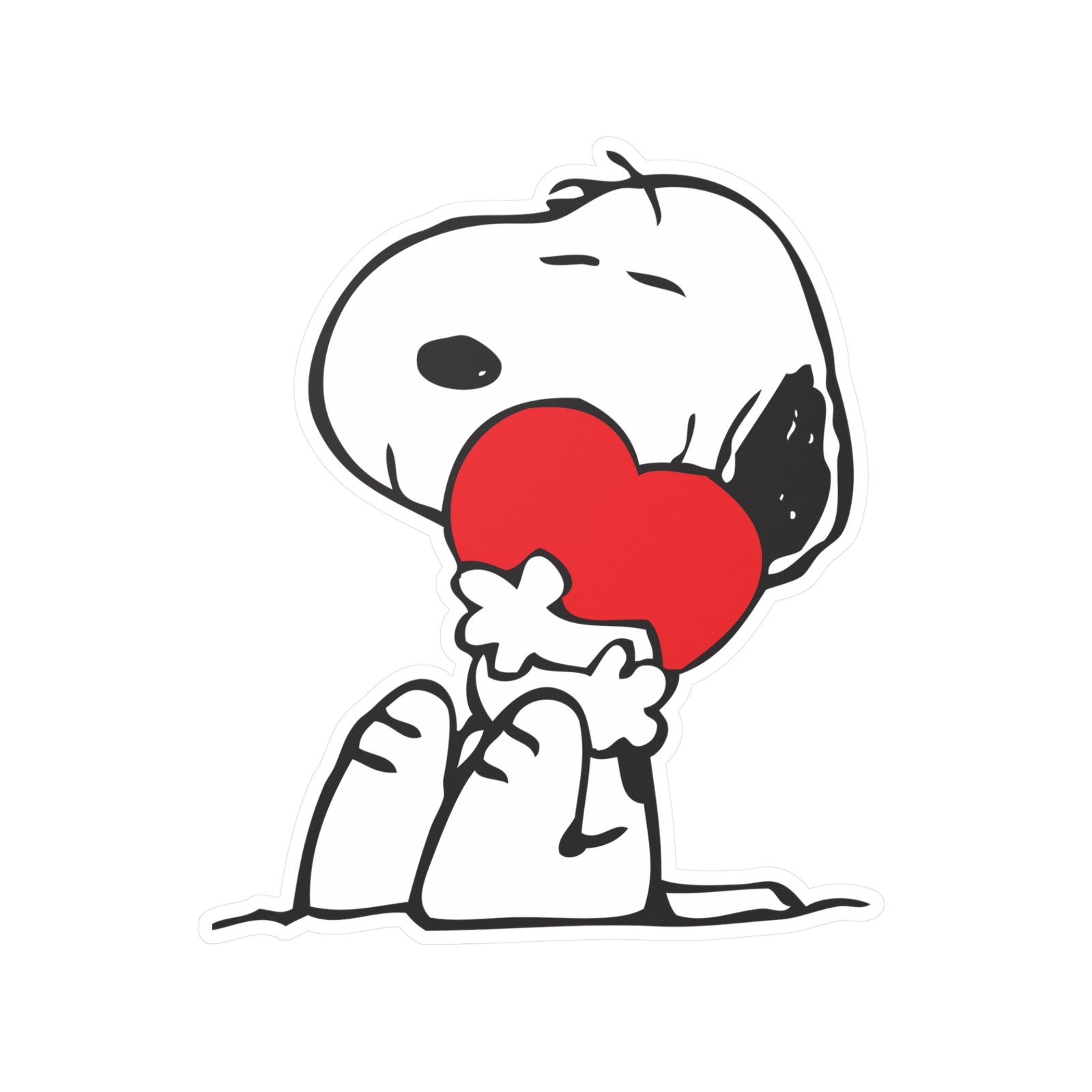 Snoopy Decal Sticker, Peanuts Car Laptop Decal, Dog Lover Gift, Cartoon