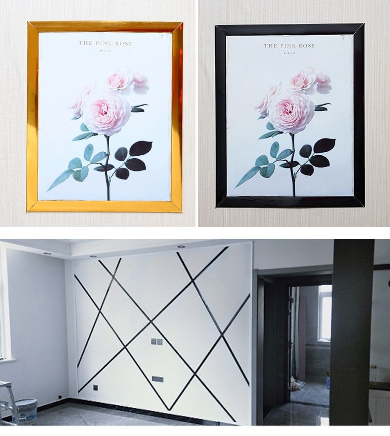 5M DIY Self-Adhesive Tile Seam Tape Wall Ceiling Mould Strip Furniture Trim Line