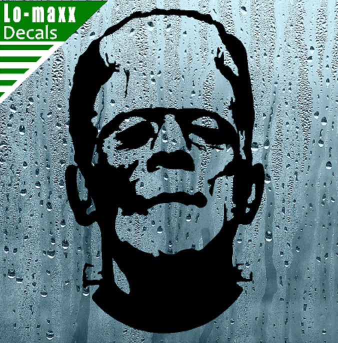 Frankenstein Monster Spooky Cool Car Window High Quality Die Cut Vinyl Decal
