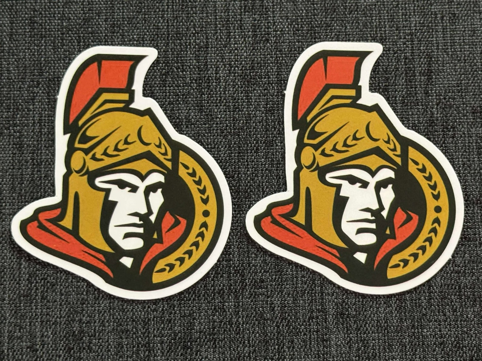Lot (2) OTTAWA SENATORS 2 1/4″ x 2 5/8″ Logo STICKERS Fast! FREE SHIP!