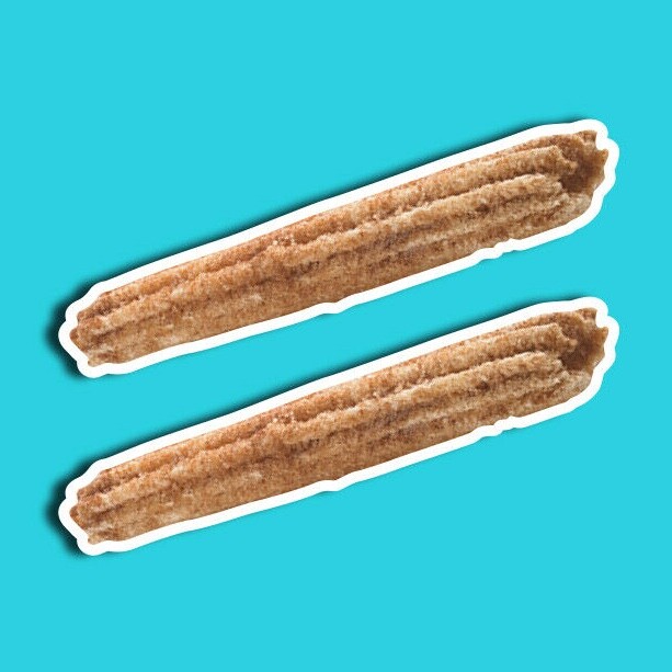Churro Sticker, Includes Two (2) Stickers, Churros, Pastry, Cute, Decal, Gifts