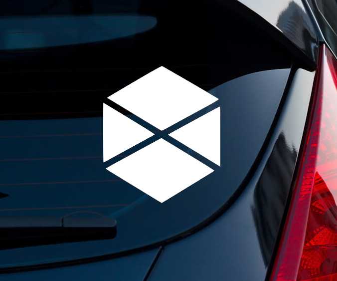 Destiny Titan Logo Indoor Outdoor Matte White Vinyl Decal 3″x2.57″