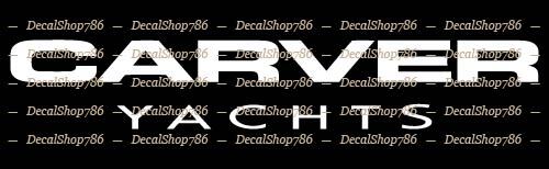 Carver Yachts II – Outdoor Sports – Vinyl Die-Cut Peel N’ Stick Decals/Stickers