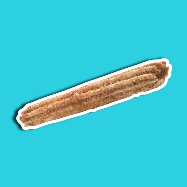 Churro Sticker, Includes Two (2) Stickers, Churros, Pastry, Cute, Decal, Gifts