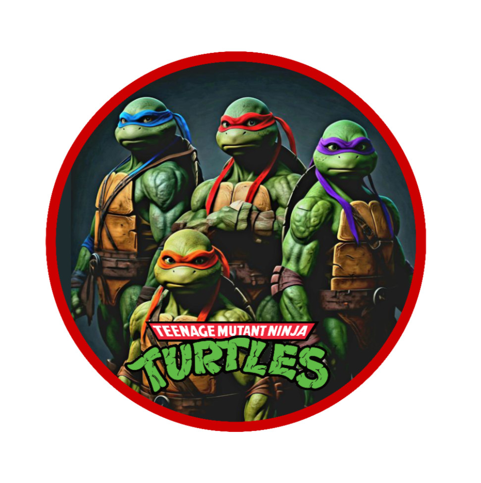 Teenage MN Turtles “Red” – 4″ Handmade Vinyl Decal Vehicle Decor Cooler Laptop