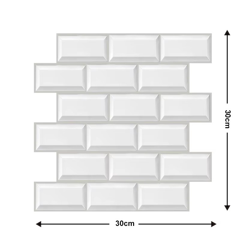 5/10Pcs Self Adhesive Waterproof 3D Wall Panels, Brick Wallpaper, Retro Sticker