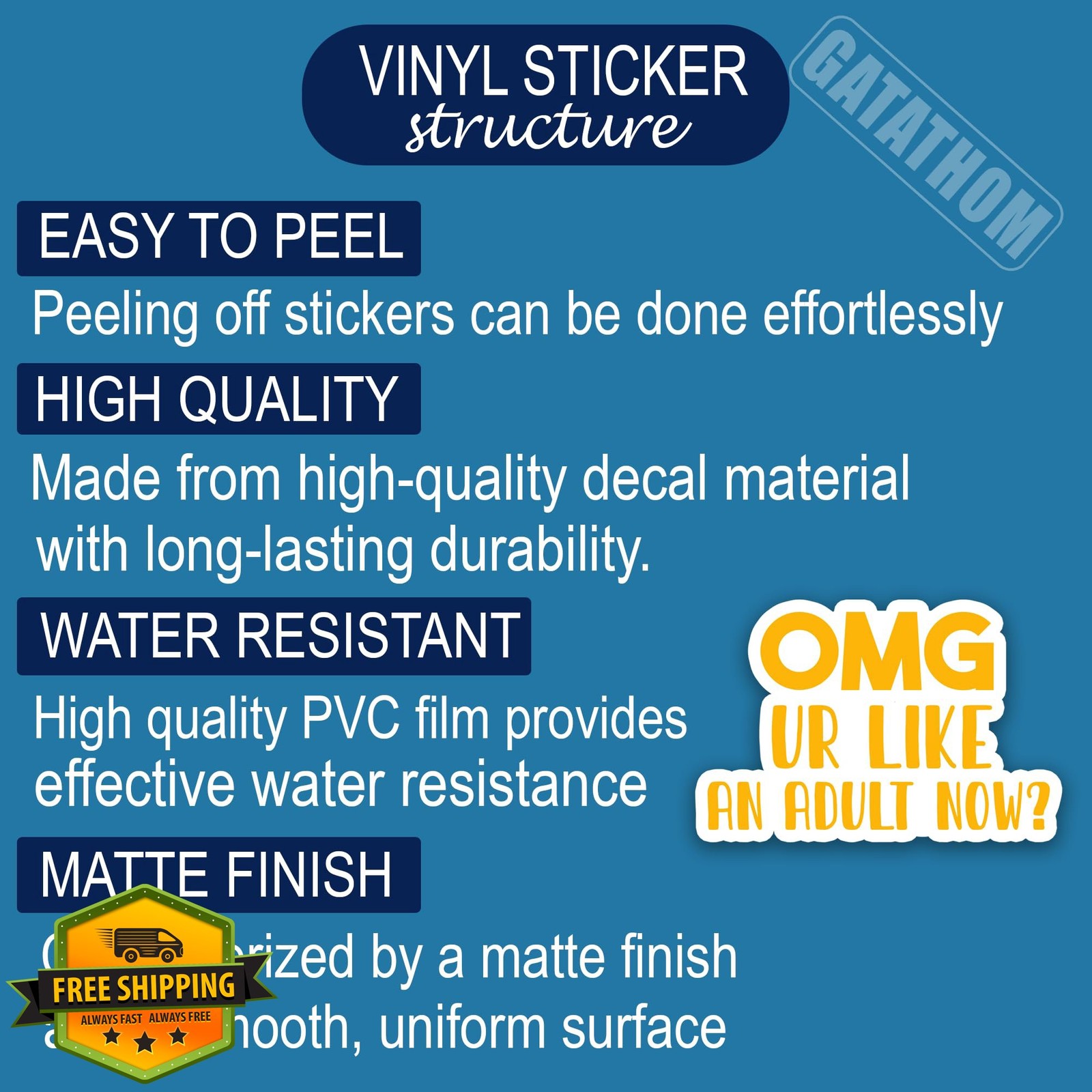 3pcs 18th 21st Birthday Funny Adult Vinyl Stickers 3×2 inch