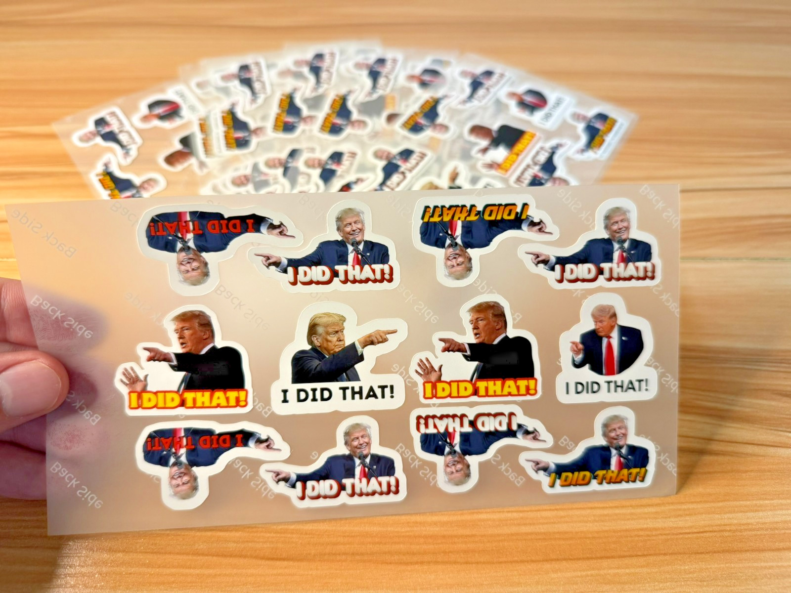 Trump I DID THAT Stickers 50 Pack Waterproof Political Anti Trump Decals 1.5″