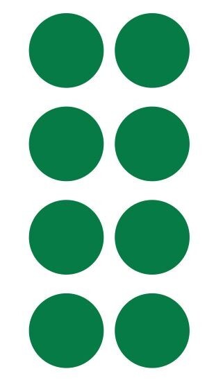 2″ Green Round Label Dots Stickers Color Coding Inventory 2 Inch Dot