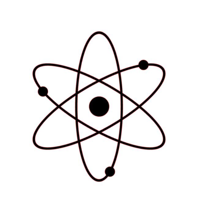 Atom Symbol Sticker, PICK SIZE COLOR Vinyl Decal Laptop Wall Car STEM Science