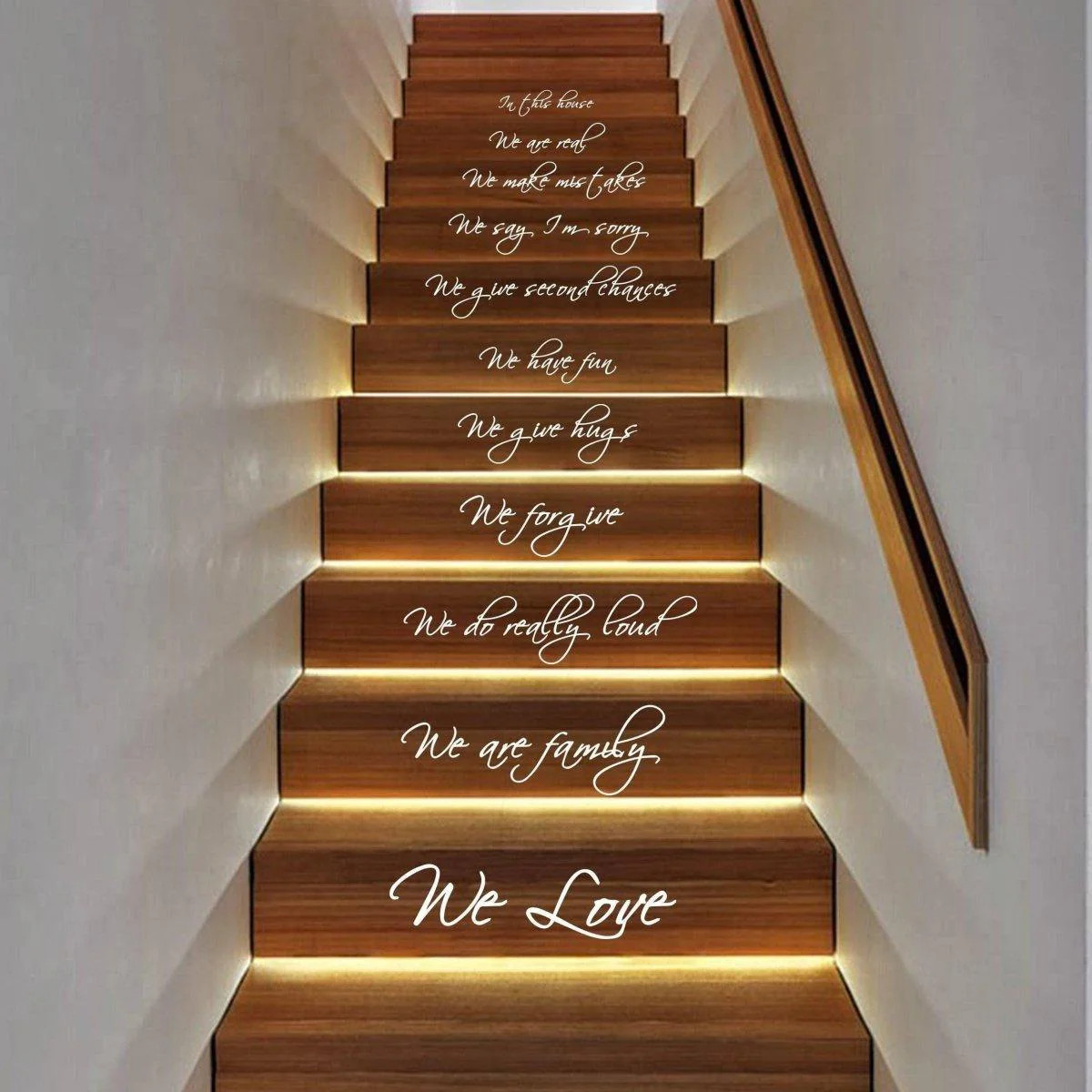 Elegant Stair Decals – Home Inspirations, Stylish Staircase Decorative Stickers