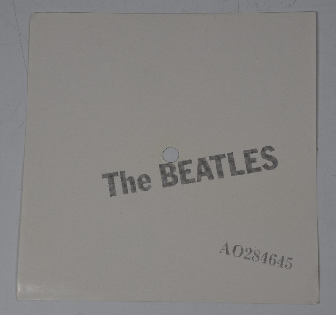 Vintage Beatles White Album Insert Cover Art 6″ Art Print 45 Record Paper ONLY