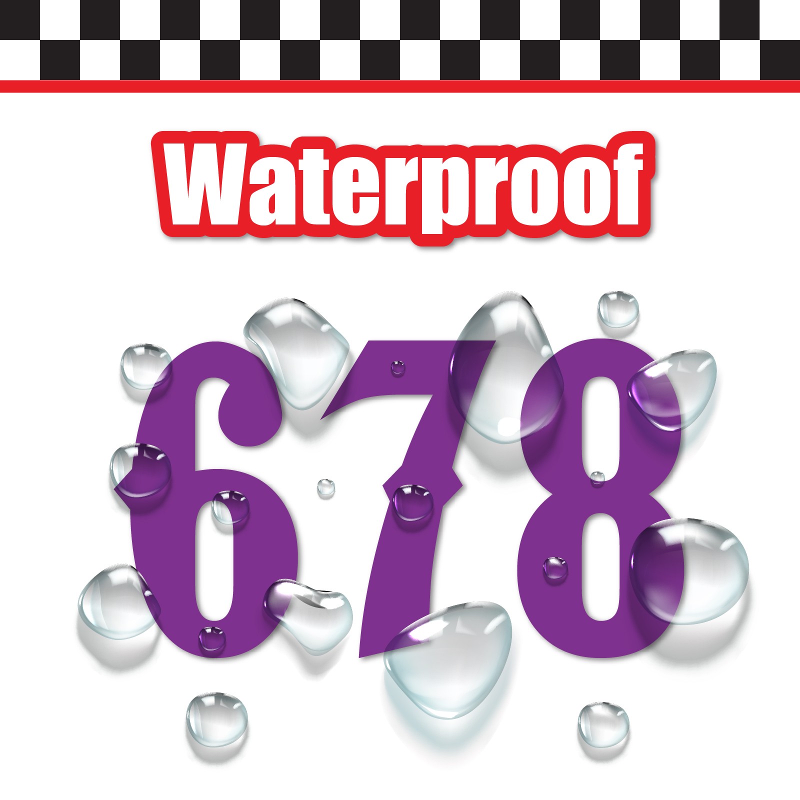 3 Digit Single Number Stickers Custom Decal Locker Door 3pcs Pointedly Mad