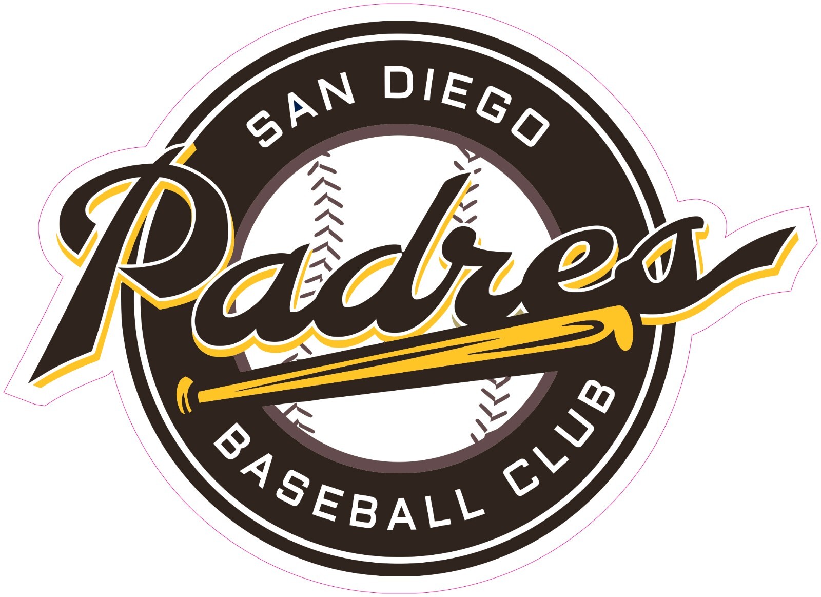 San Diego Padres Vinyl Decal Sticker Car Truck Bumper Tumbler Mug