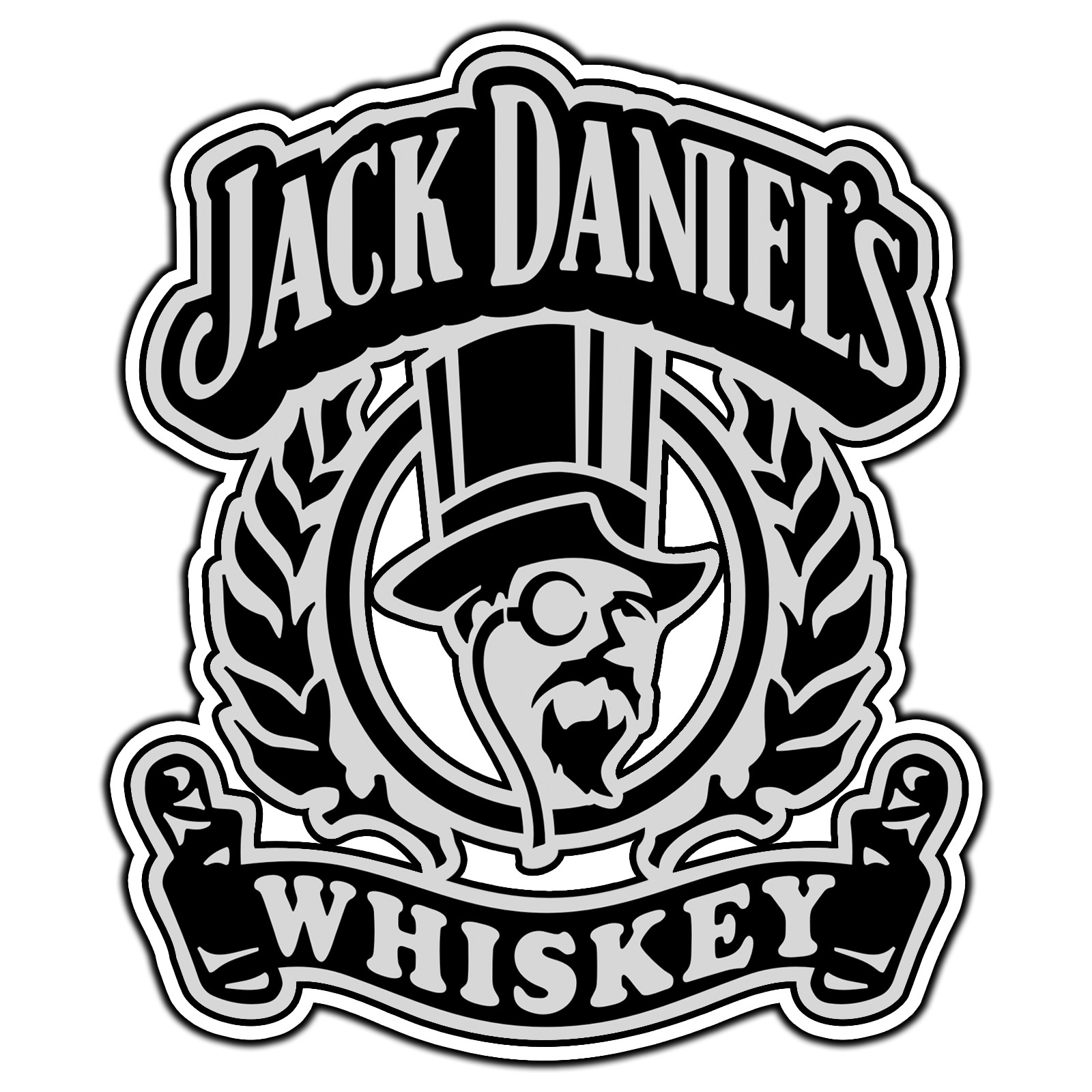 Jack Daniels Logo #4 Sticker Waterproof Vinyl Decal Die-Cut Garage Car
