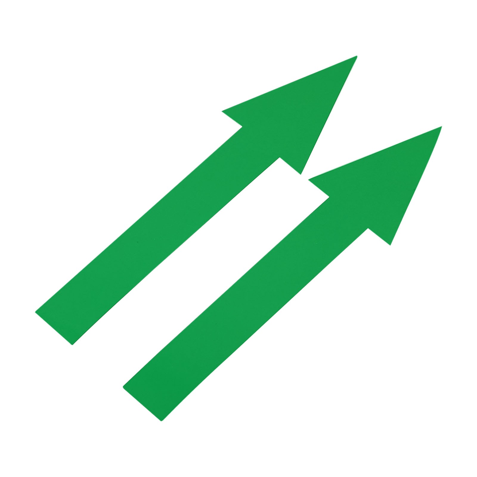 10pcs Arrow Sticker,20x5cm PVC Removable Self Adhesive Waterproof Signs,Green
