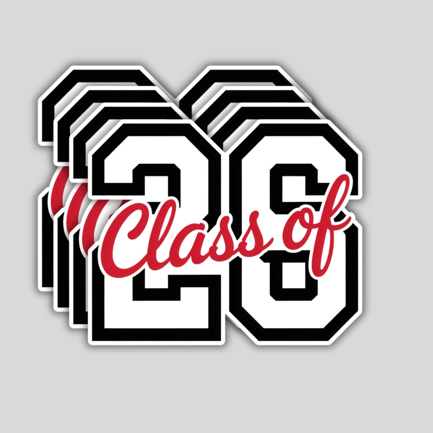 4PCS of Class of 2026 Stickers – Graduation Year Vinyl Decals