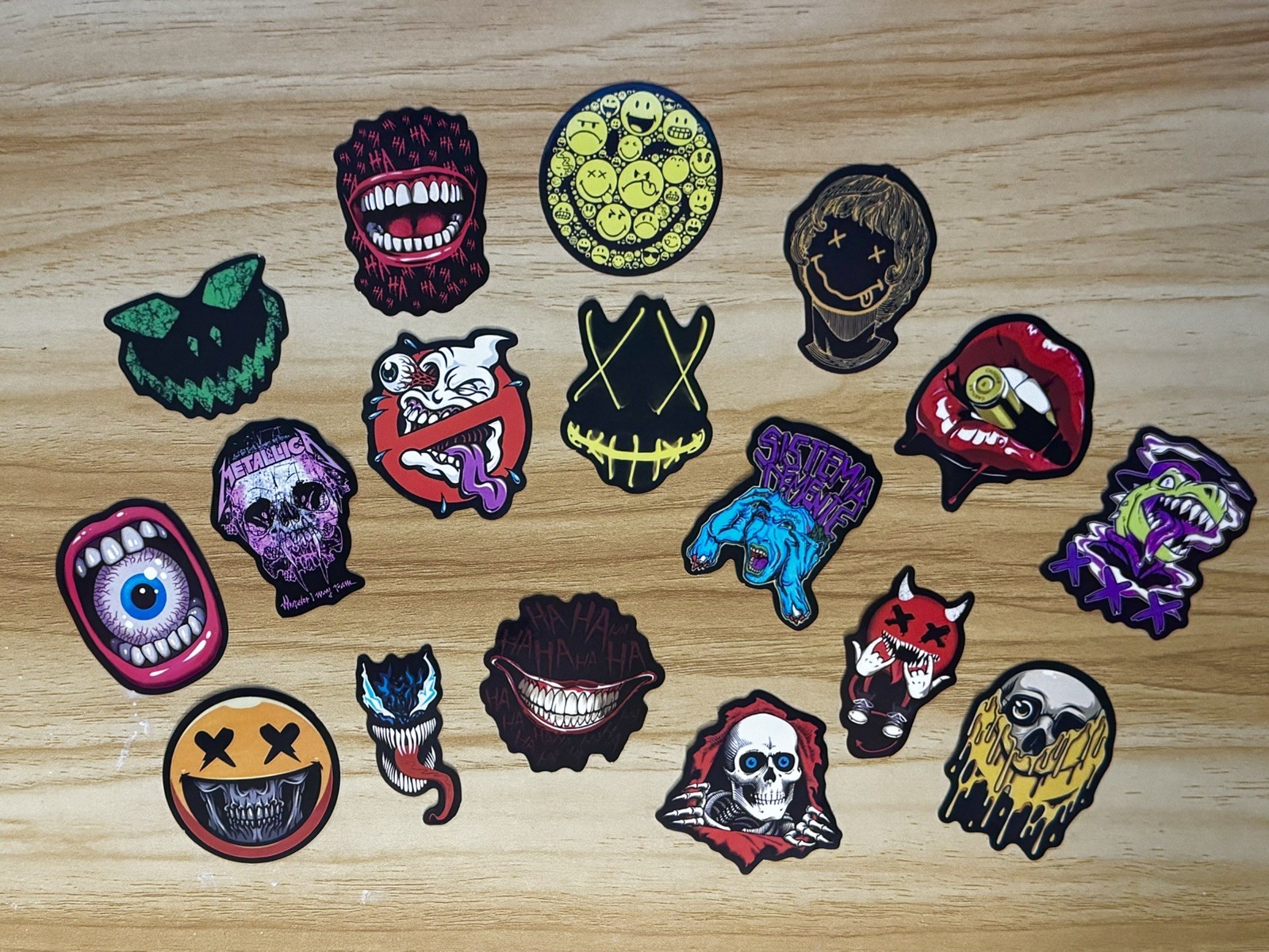 17PCS Monster Stickers for Boys Kids Teens, Vinyl Waterproof Funny Sticker