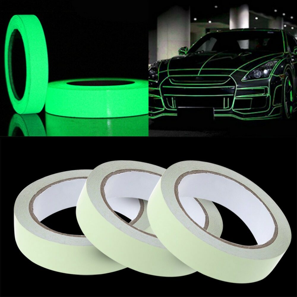 Cinta Reflectante Pegatinas De Coche Etiqueta Luz Resplandor En Oscuridad Noche