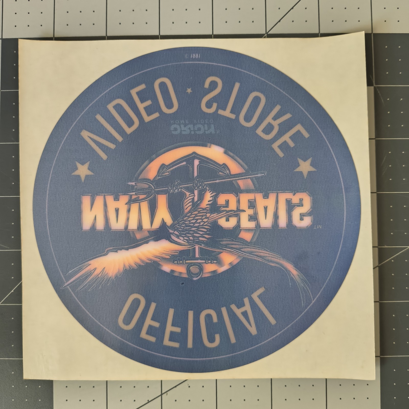 Navy SEALs Video Store Promo Decal 6×6 Orion Home Video Vintage Sticker