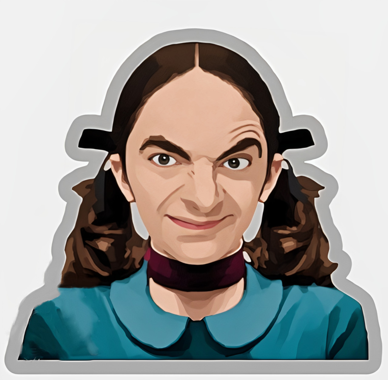 bean , horror , funny , sticker , sticker