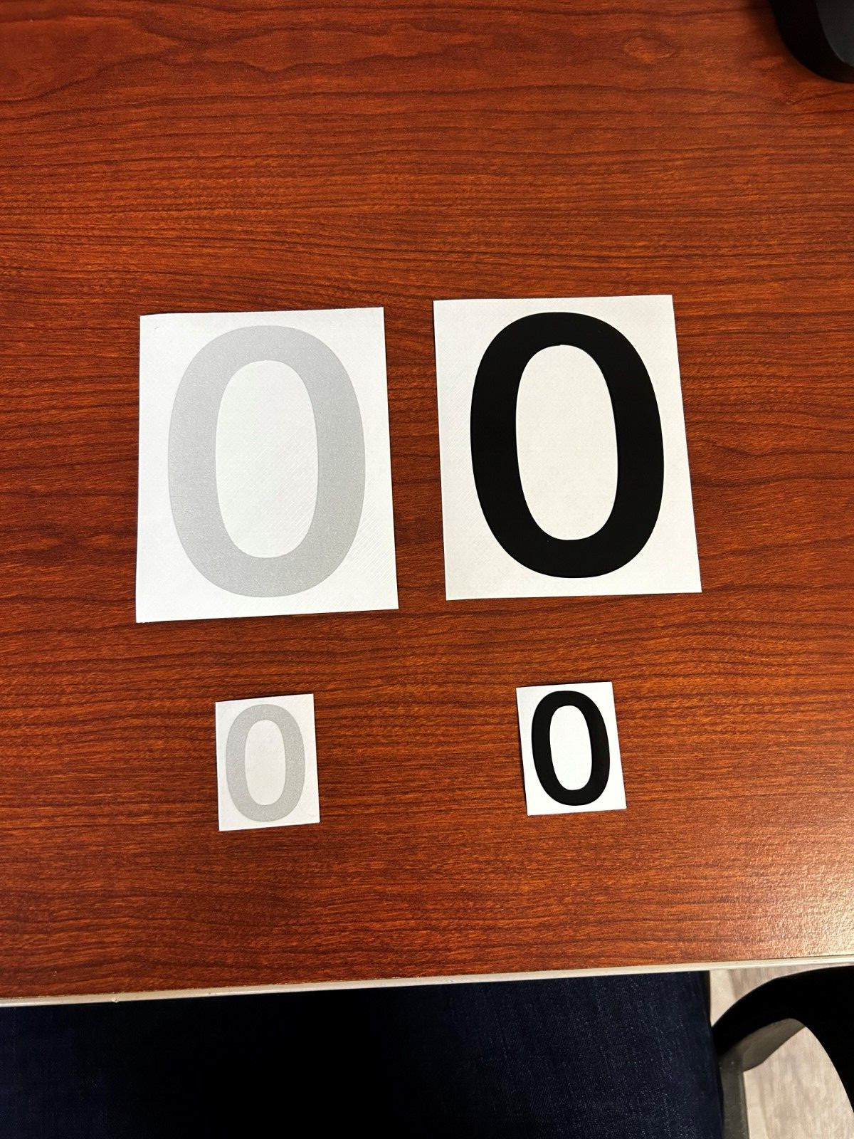 3M Reflective Numbers – 1.5″ and 4″ Sizes – Black and White Variations
