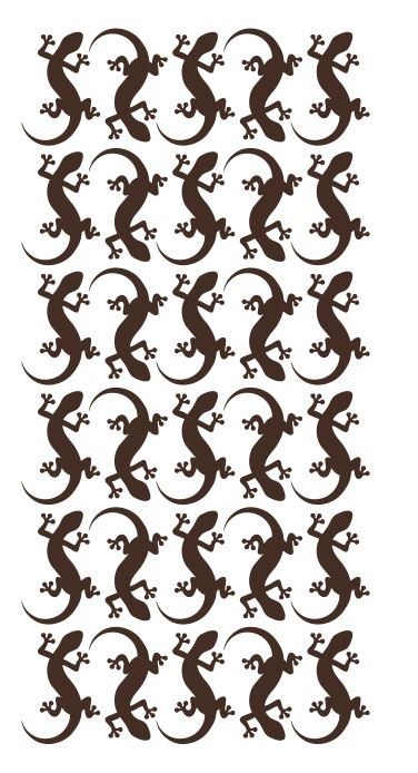 Lizard Stickers Sticker 1-1/4″ DC35-080 Brown
