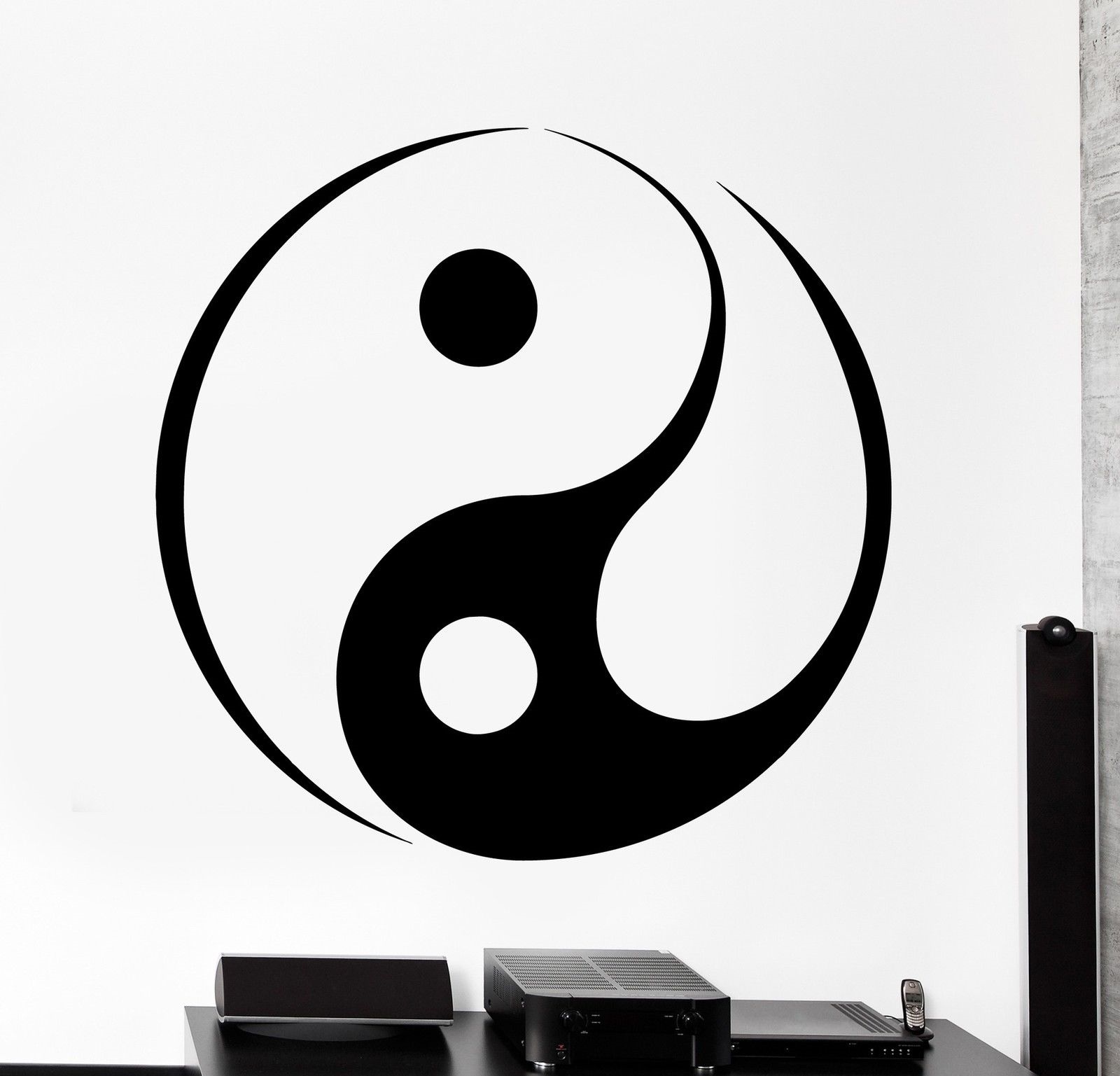 Wall Vinyl Decal Yin Yang Om Meditation Zen Yoga Home Interior Decor z4099