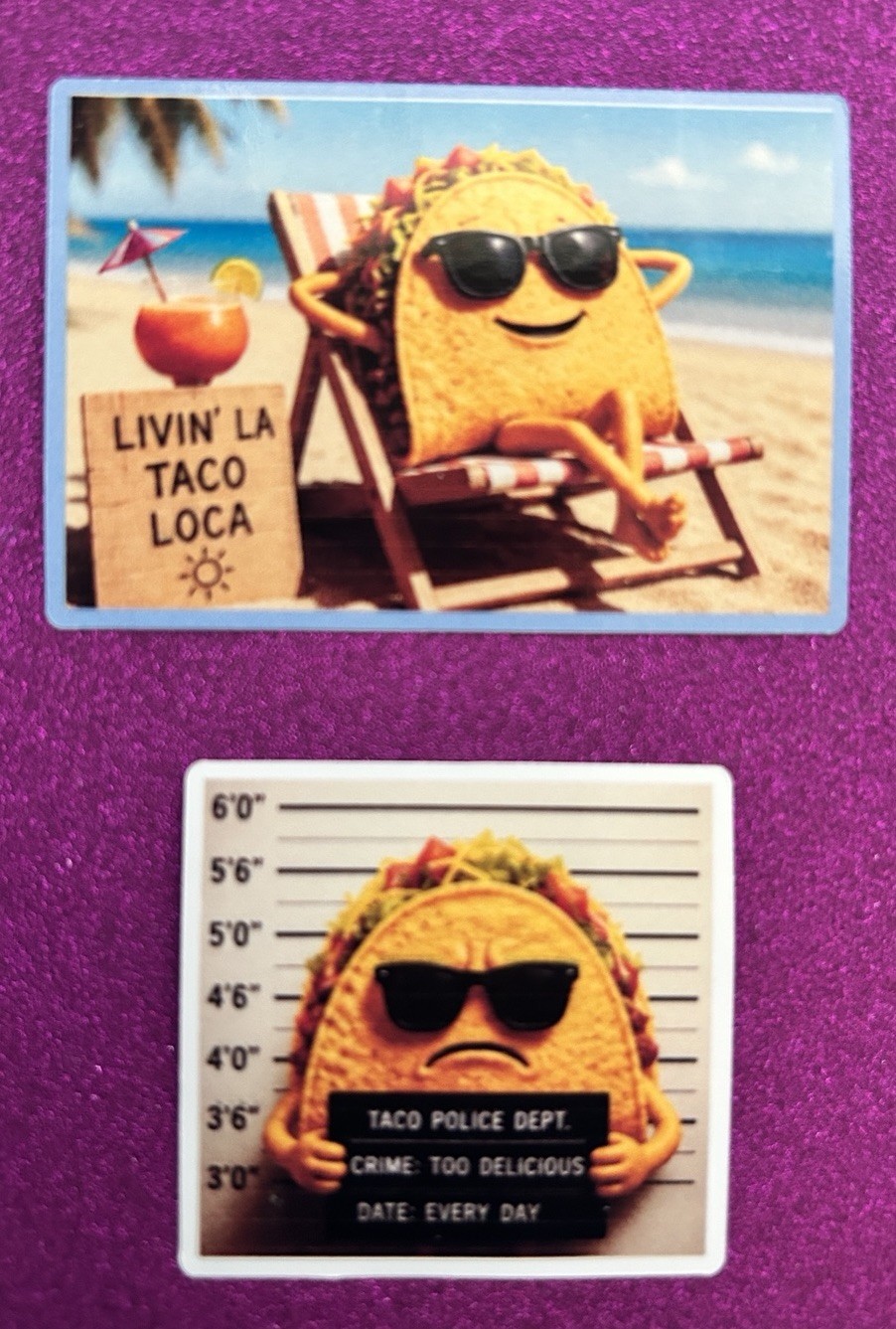 Taco Vinyl Stickers Set Of 4 Pc
