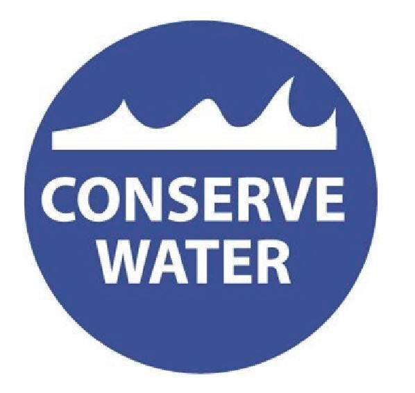 Conserve Water Hard Hat Sticker Decal