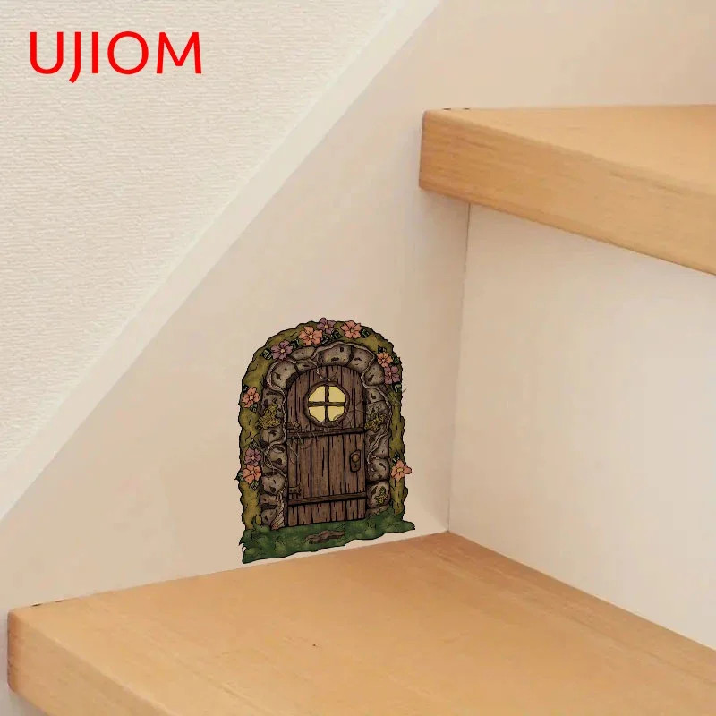 UJIOM 13cm Creativite Door Anime Wall Stickers Vinyl Graphics Wardrobe