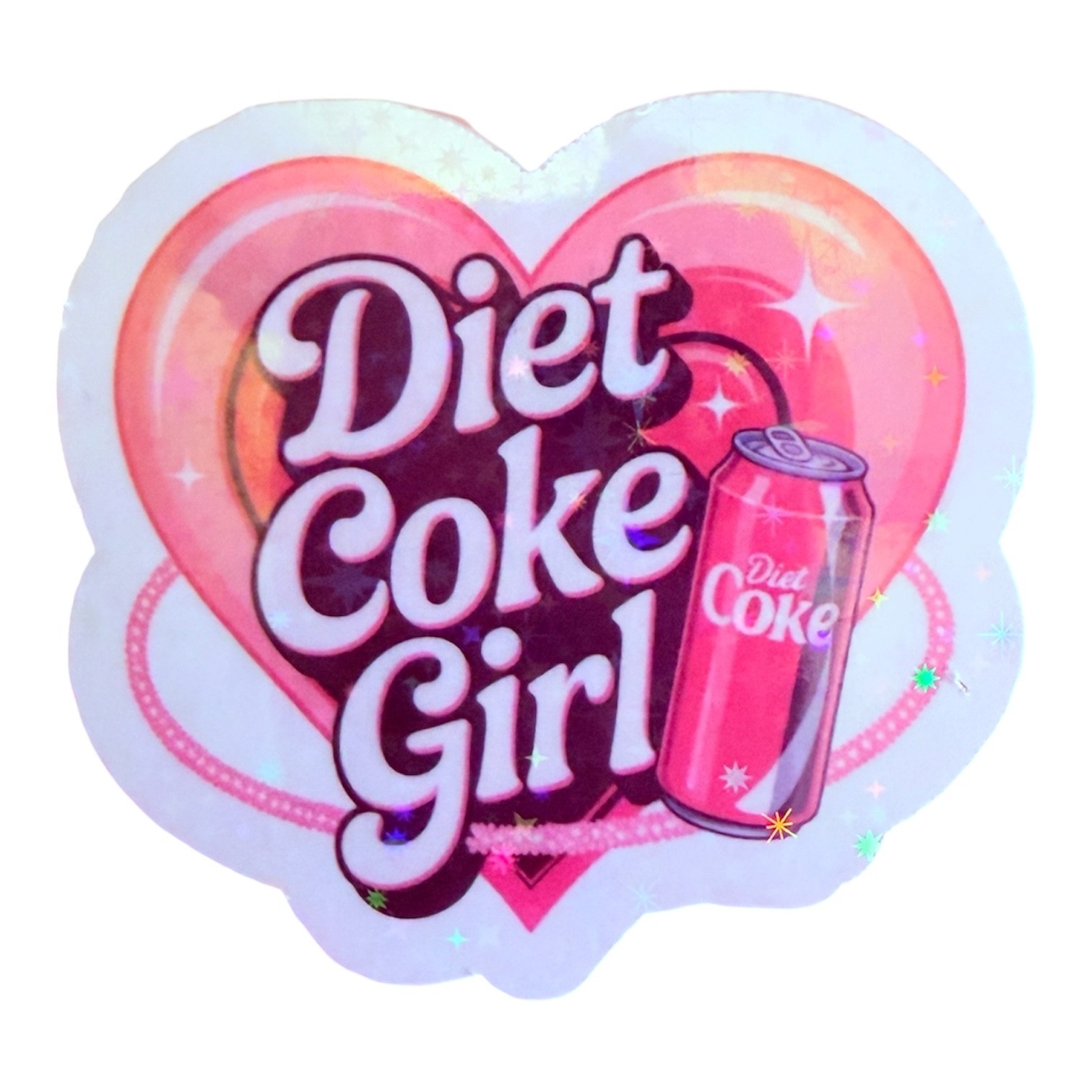 HAndmade Diet Coke girl sticker waterproof