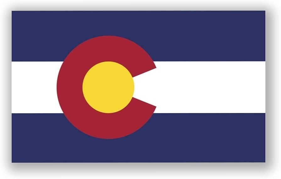 Colorado State Flag Sticker Decal Vinyl america american many color