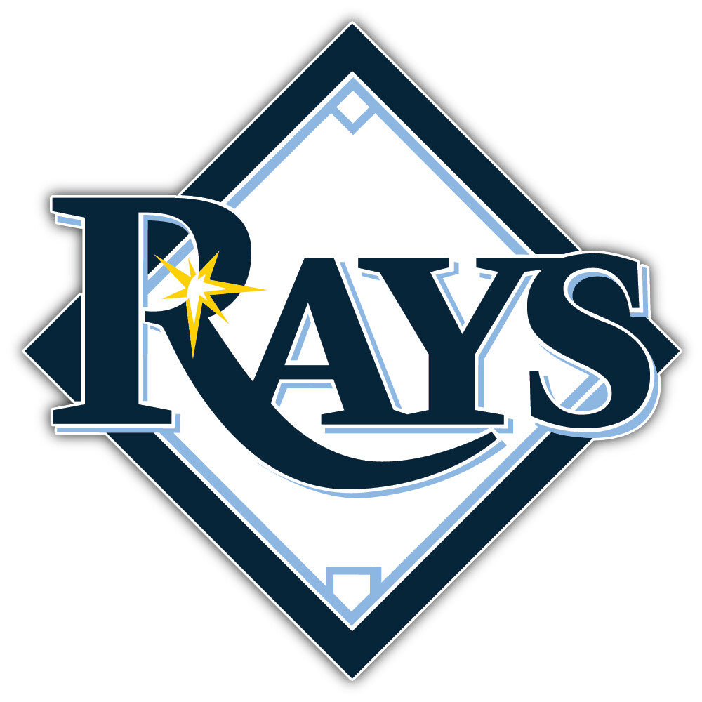 Tampa Bay Rays MLB Baseball Sport Logo Car Bumper Sticker Decal “SIZES”