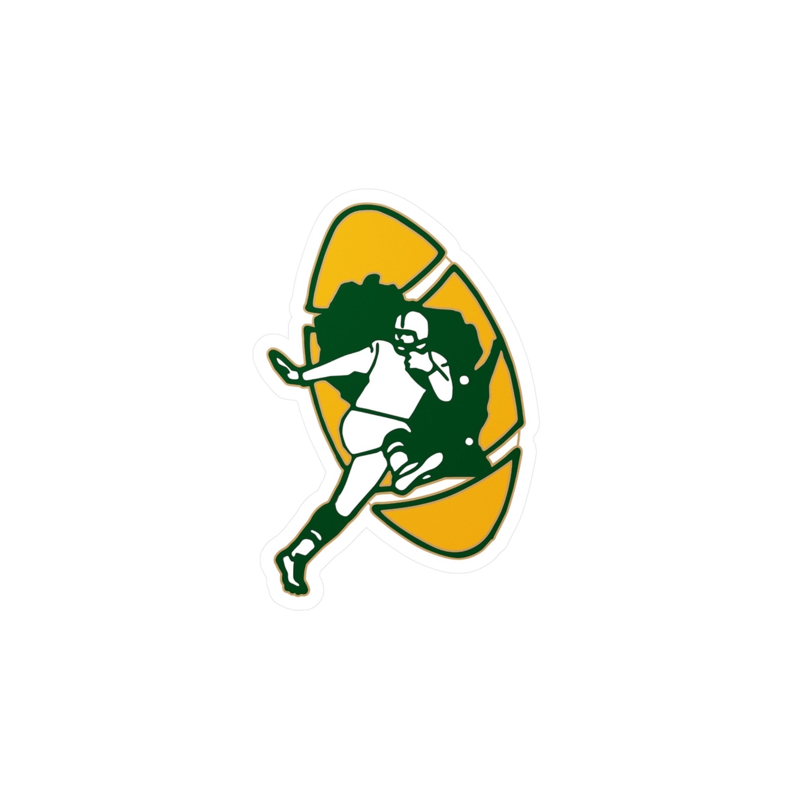 Green bay Packers Kiss-Cut Vinyl Decals ,Car, Laptop Decor, Cell, Locker, Skate