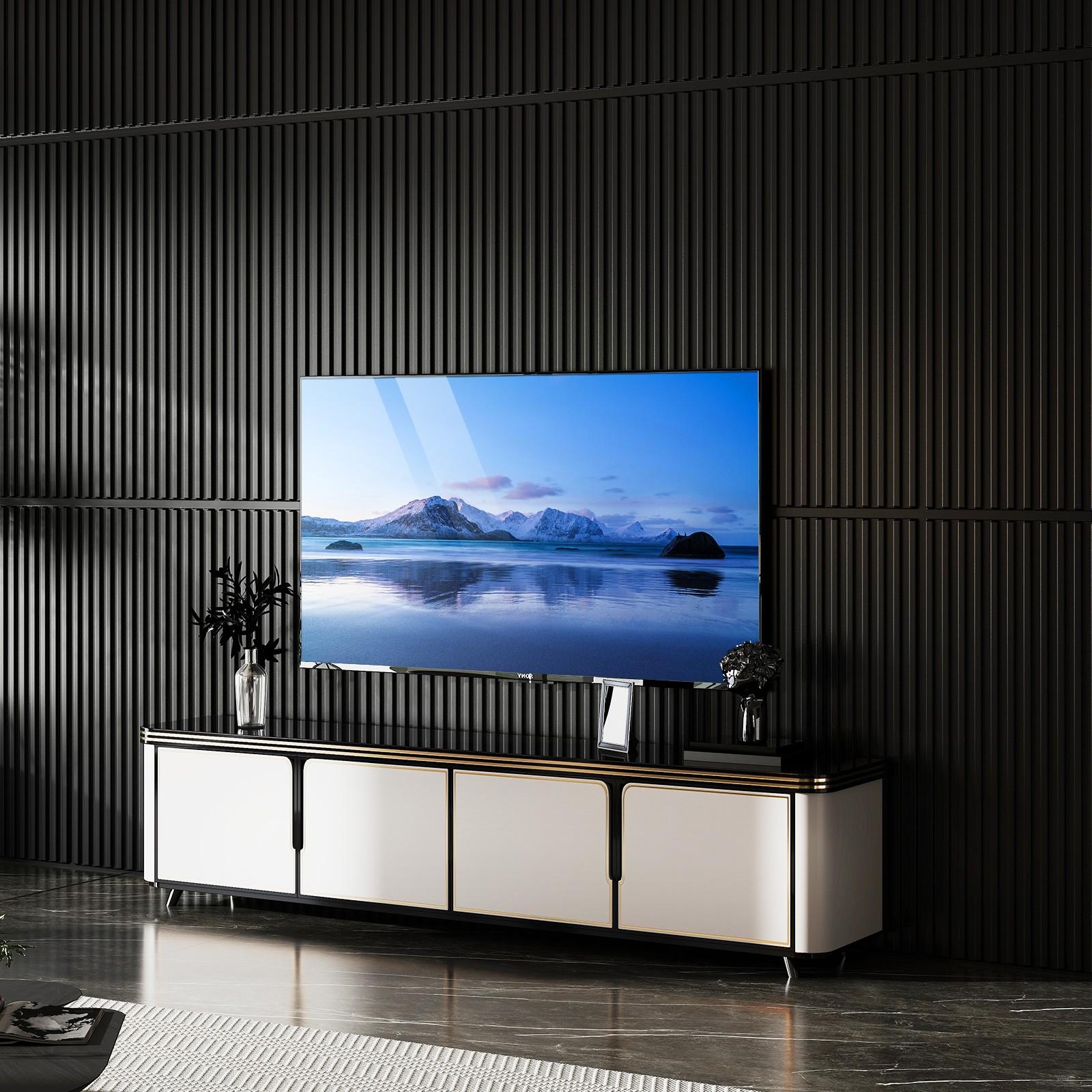 12-Pack PVC Slat Wall Panels, 3D Fluted Panels for Interior Wall Decoration
