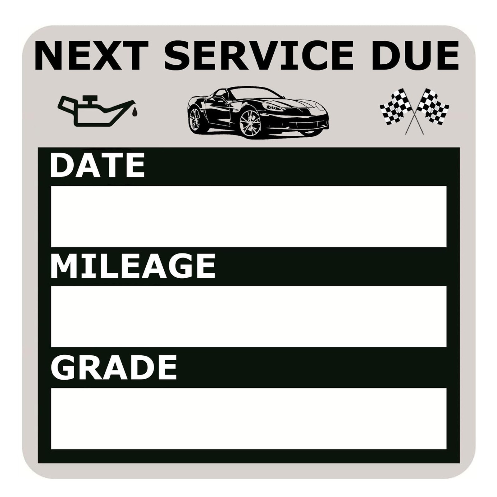 Static Cling Oil Change Reminder Labels Auto Maintenance Labels Window Cling …