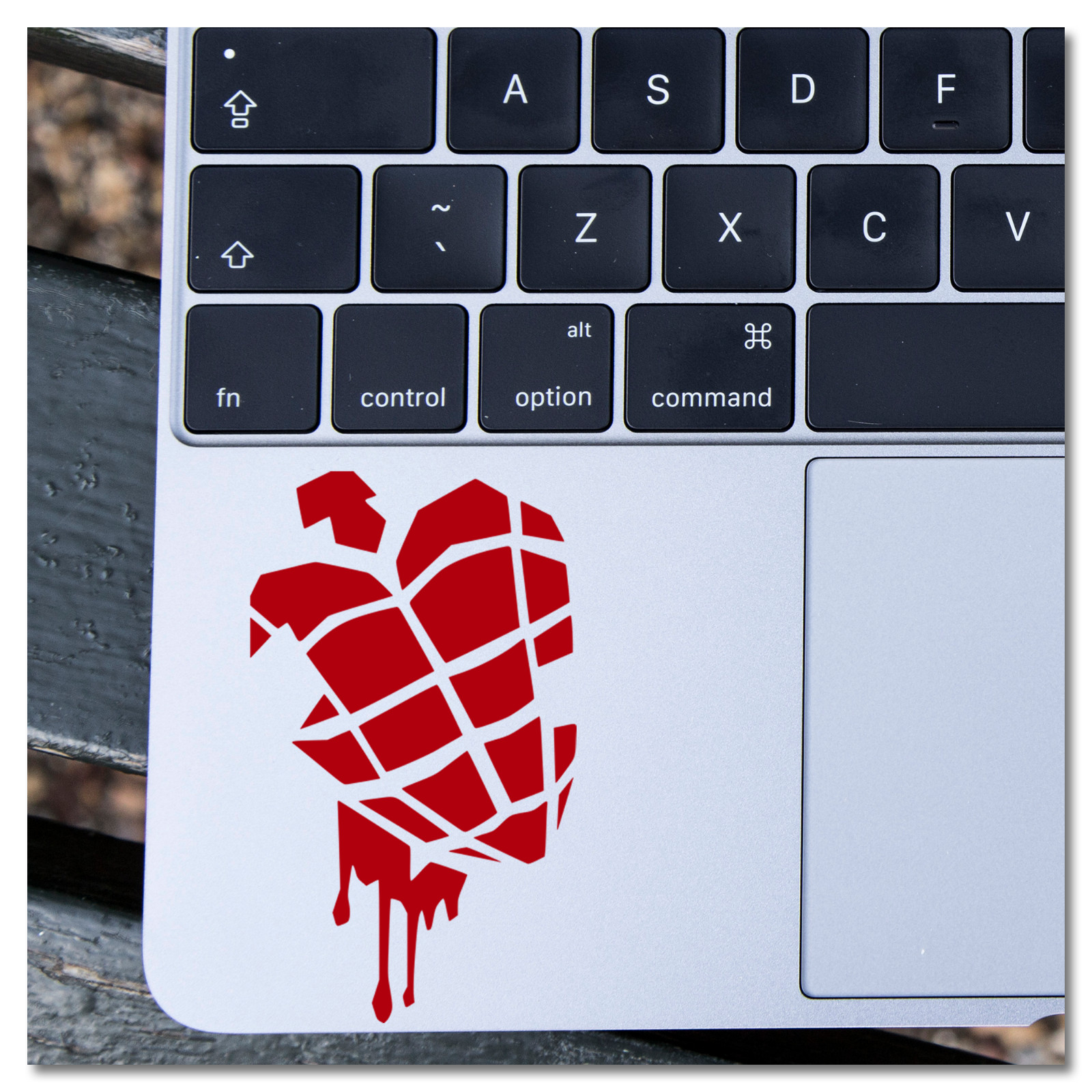 4″ Green Day Heart Hand Grenade Music Vinyl Decal Sticker