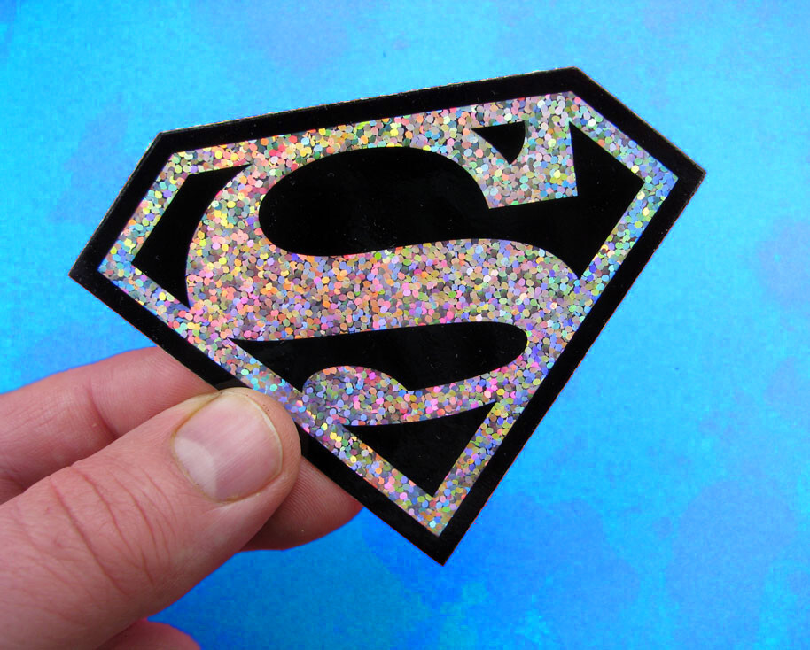 Superman Shield Logo Vinyl Sticker Skateboard Symbol Decal DC Comics